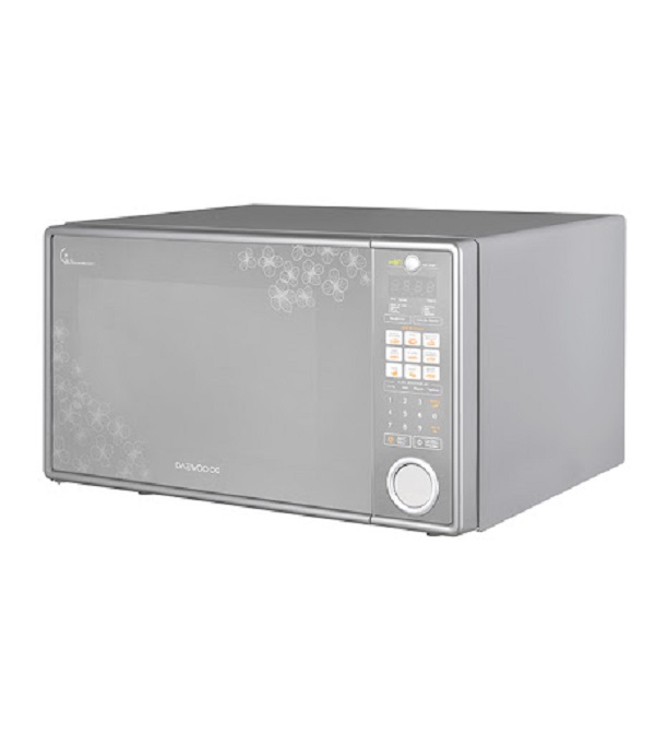 Microondas Daewoo Kor142hm 1.4pies Acabado Espejo Decorado Floral