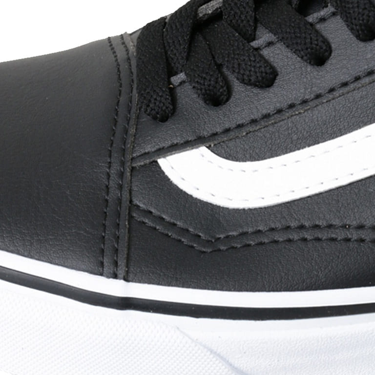 vans old skool negro piel