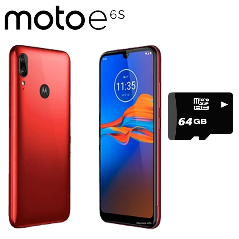 Celular Motorola Moto E6 S 64GB Dual Sim Cámara Dual + Micro SD 64