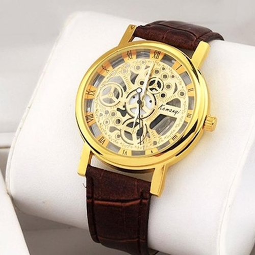 Pack de 2 relojes Luxury de piel dorado y plateado