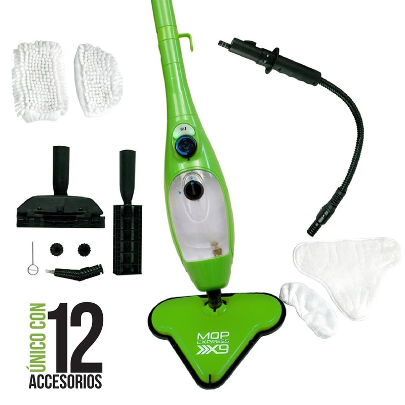 H2O Trapeador Limpiador Vapor Spin Magic Mop Express X9 Piso