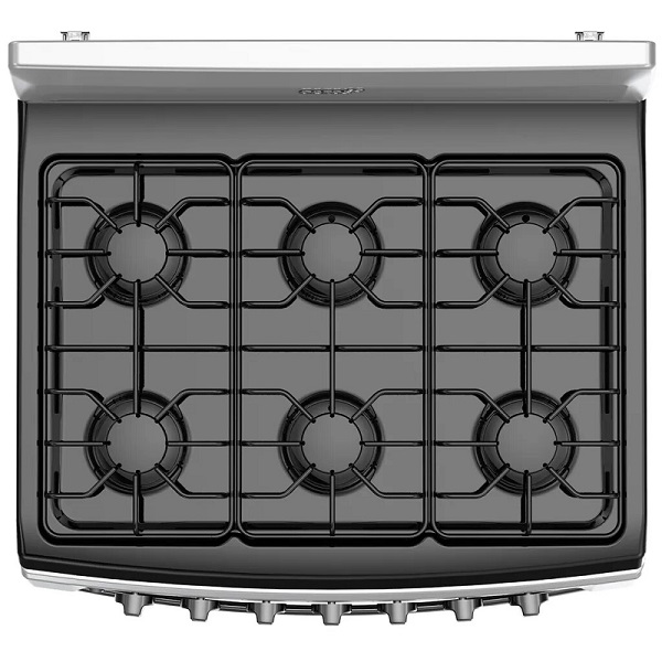 Estufa Acros AF5001D Encendido Electrónico 30 Pulgadas 6 Quemadores Silver