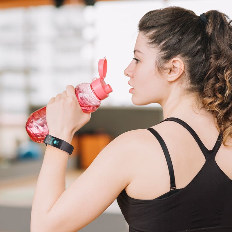Redlemon Pulsera Inteligente Deportiva Resistente al Agua con Monitor de Ritmo Cardiaco, Podómetro, Calorías y Distancia, Notificación de Mensajería y Redes, Batería Recargable, Android y iOS, Mod. S4