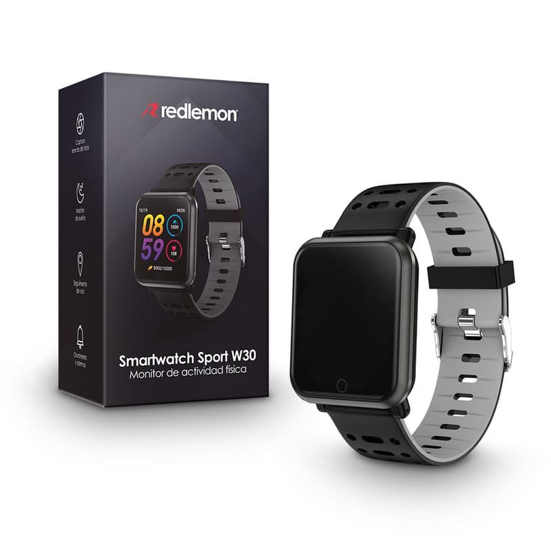 Smartwatch Sport Monitor Ritmo Cardiaco Android W30 Redlemon