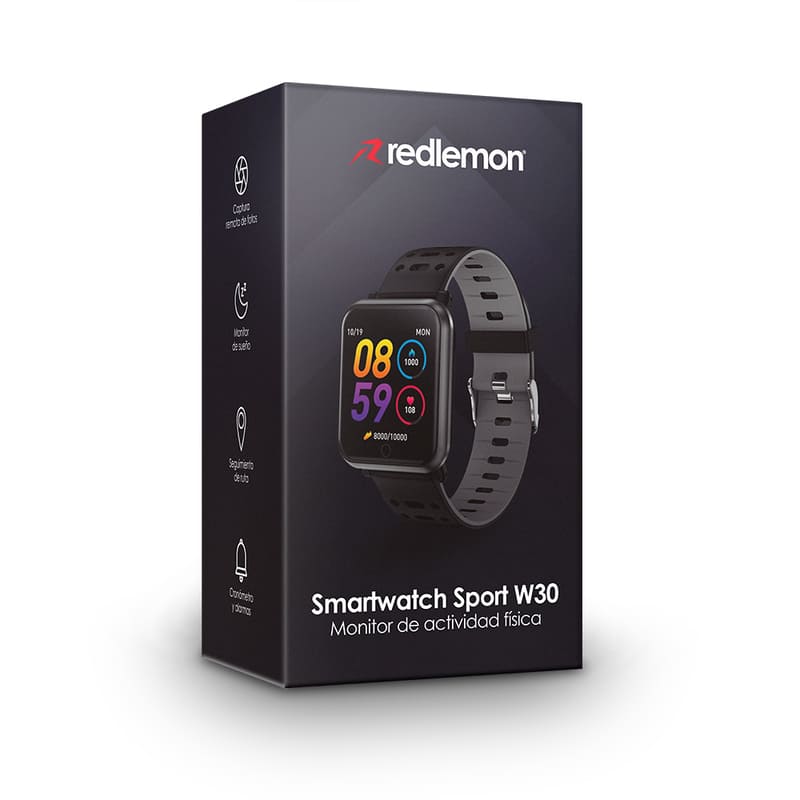 Smartwatch Sport Monitor Ritmo Cardiaco Android W30 Redlemon