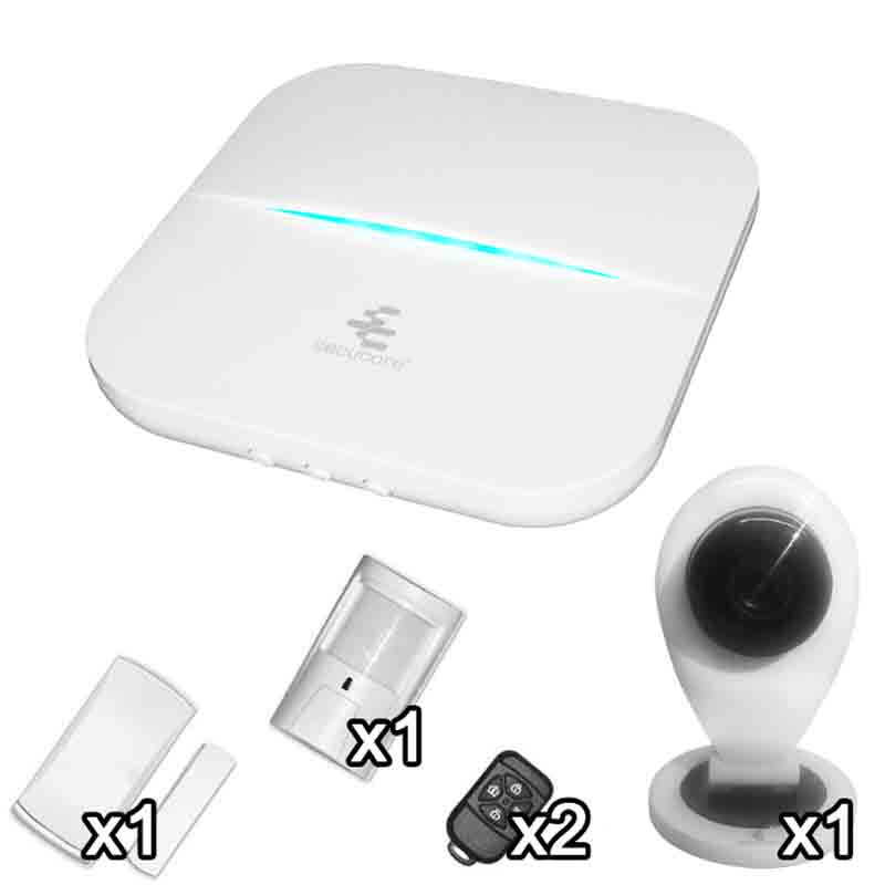 Kit Alarma Inalambrica Camara Wifi Gsm Celular Casa App Sms