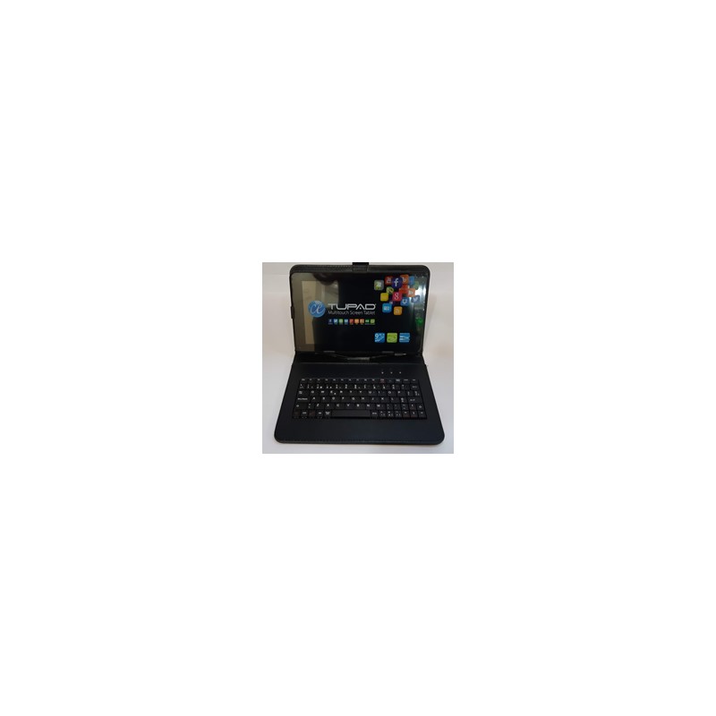 Tablet Computadora Con Teclado Multi Táctil Tupad TU29679-58 - Negro