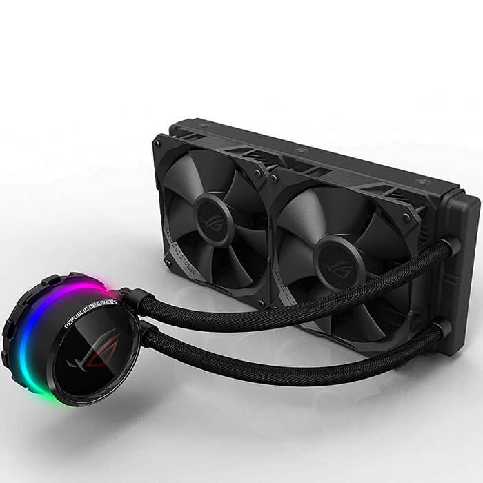 Disipador Ventilador Asus ROG RYUO 240 RGB Pantalla Enfriamiento Liquido