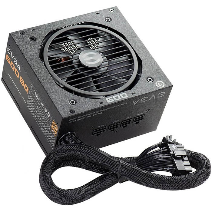 Fuente De Poder EVGA 600 BQ 600W 80 PLUS BRONZE Modular 110-BQ-0600-K1