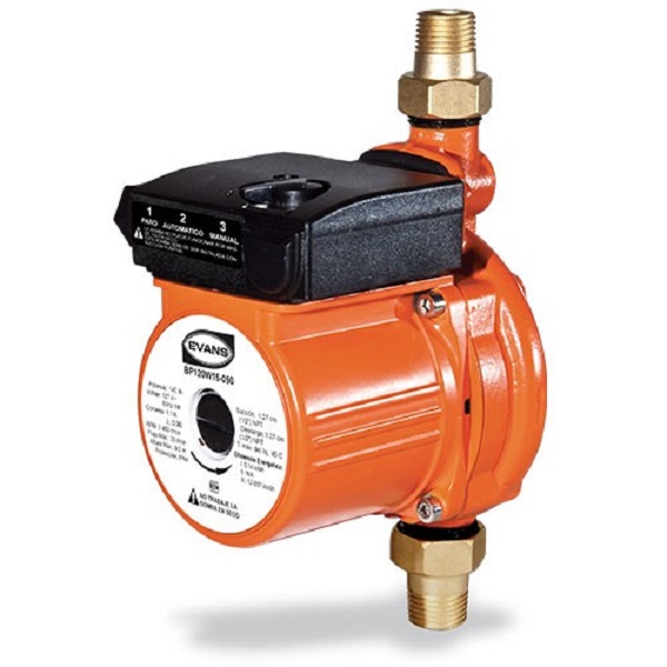 Bomba Presurizadora 120 W Y 1/2 Succión Y Descarga Evans