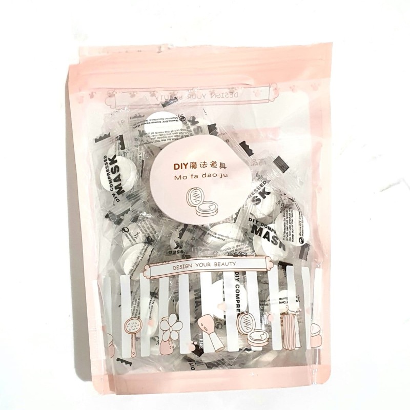 50 Mascarillas Facial Comprimida Pastilla Desechable para el Cuidado de la Piel