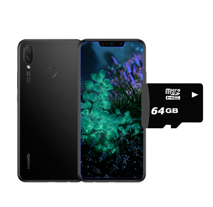 Celular HUAWEI Y9 2019 6.5" 4GB/64GB Dual Sim Negro + Micro SD 64gb