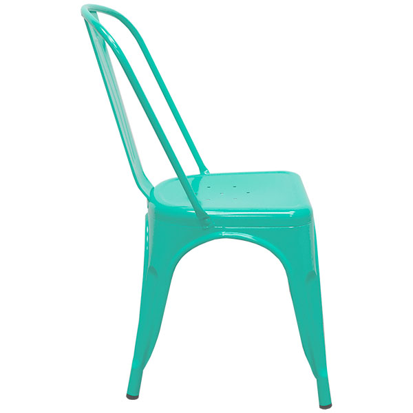  Interimobel: Set de 4 sillas Tolix Vintage Minimalista Pasir Color Turquesa