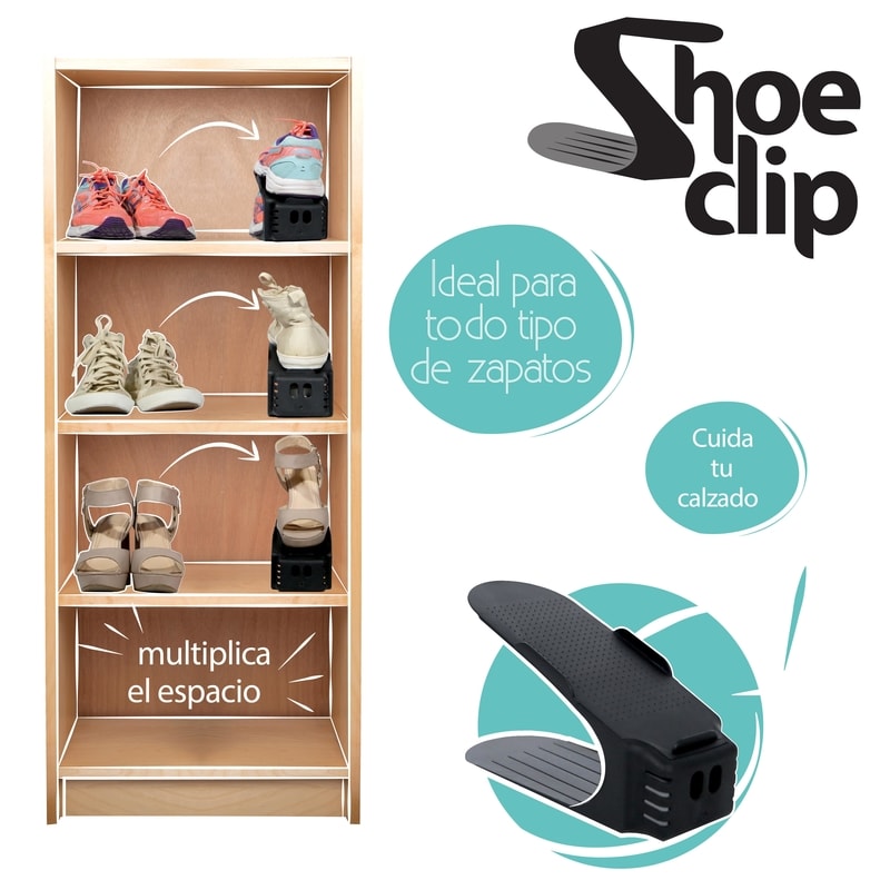 Organizador de Zapatos pares Zapatera 8 piezas Shoe Clip