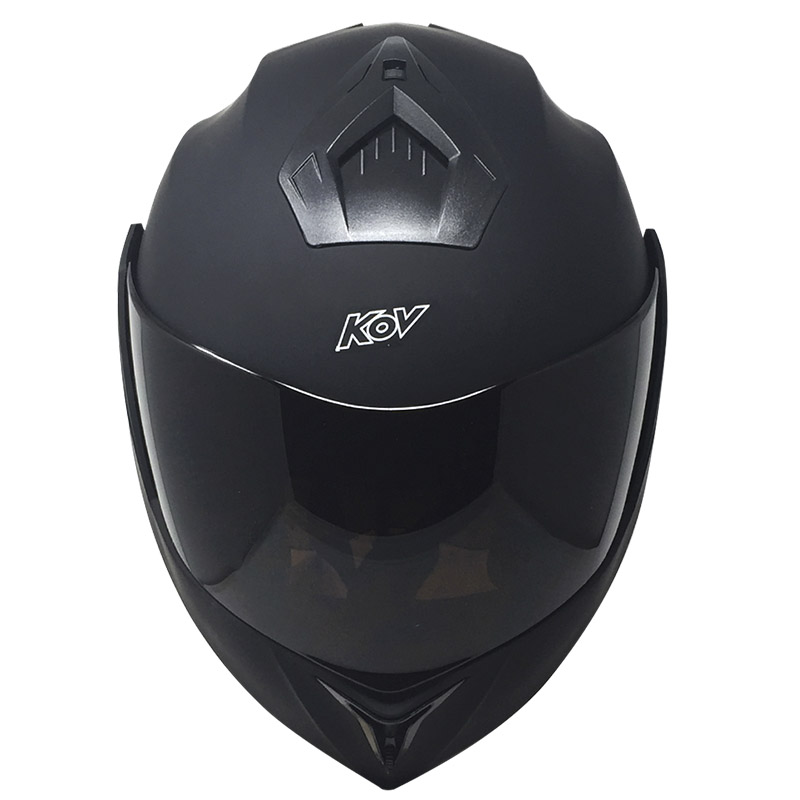 CASCO KOV STEALTH NEGRO MATE ABATIBLE MICA HUMO 