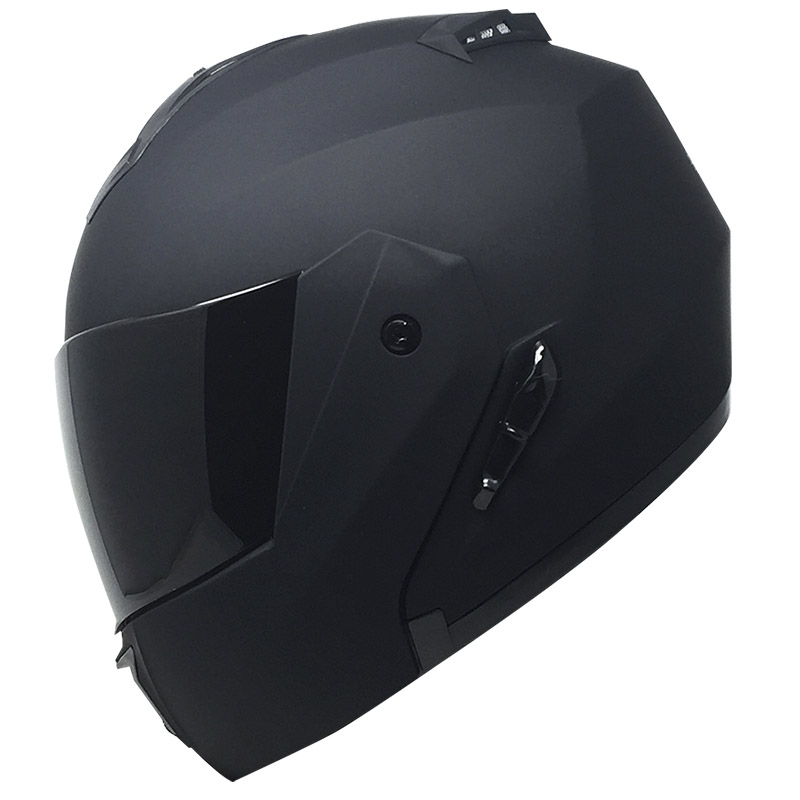 CASCO KOV STEALTH NEGRO MATE ABATIBLE MICA HUMO 