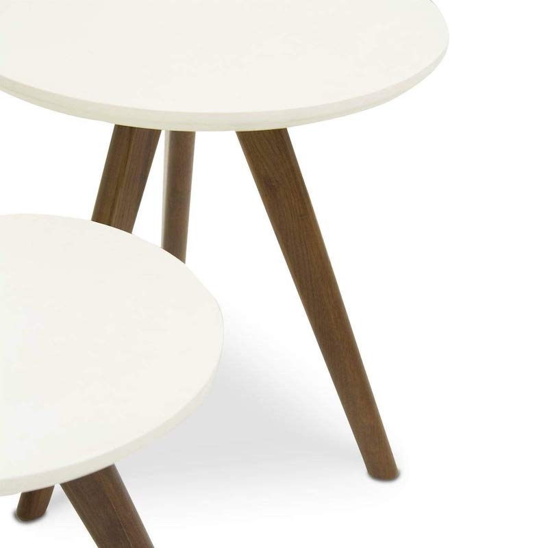 SET DE MESAS NIDO KYO BLANCO - EL BAZAR STORE, SALA, MESA DE CENTRO Y LATERALES