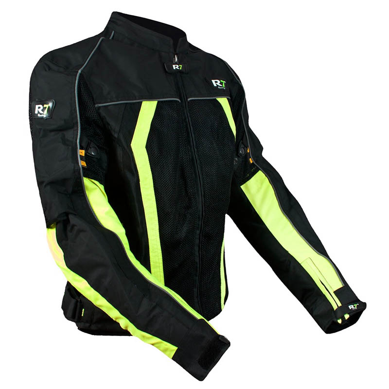 Chamarra Deportiva R7 301 Amarillo Para Motociclista Certificado