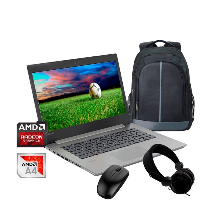 Laptop  Lenovo S145-14AST AMD A4-9125 1TB DD 4GB Ram +Mouse+ Diadema + Mochila / 1 año de garantía