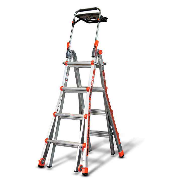 Escalera Multiposición 17' Tipo I A Megamax Con Airdeck Aluminio Little Giant 14417A