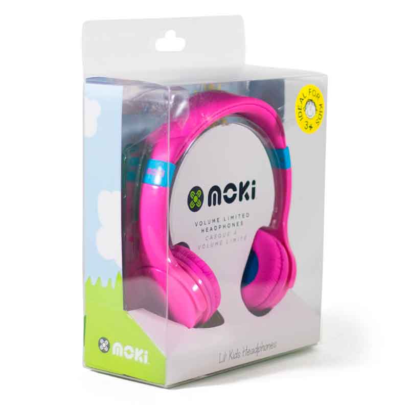 Audífonos de Diadema para Niños Lil Kids Rosa Moki HPLILPK