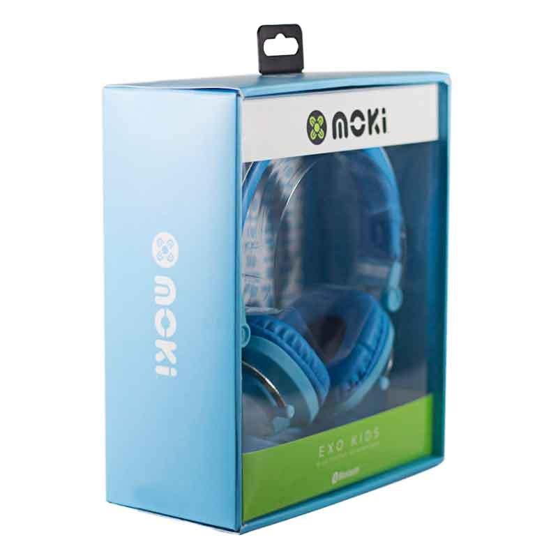 Audífonos de Diadema Bluetooth para Niño y Niña Exo Kids Azul Moki