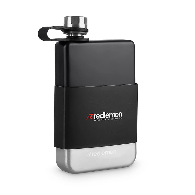 Redlemon Licorera Premium y Ánfora de Bolsillo de 8 Onzas (236 ml), Tapa Hermética Antiderrames, Fabricada en Acero Inoxidable Doble Capa para Mantener la Temperatura, Ideal para Regalo o Campamento