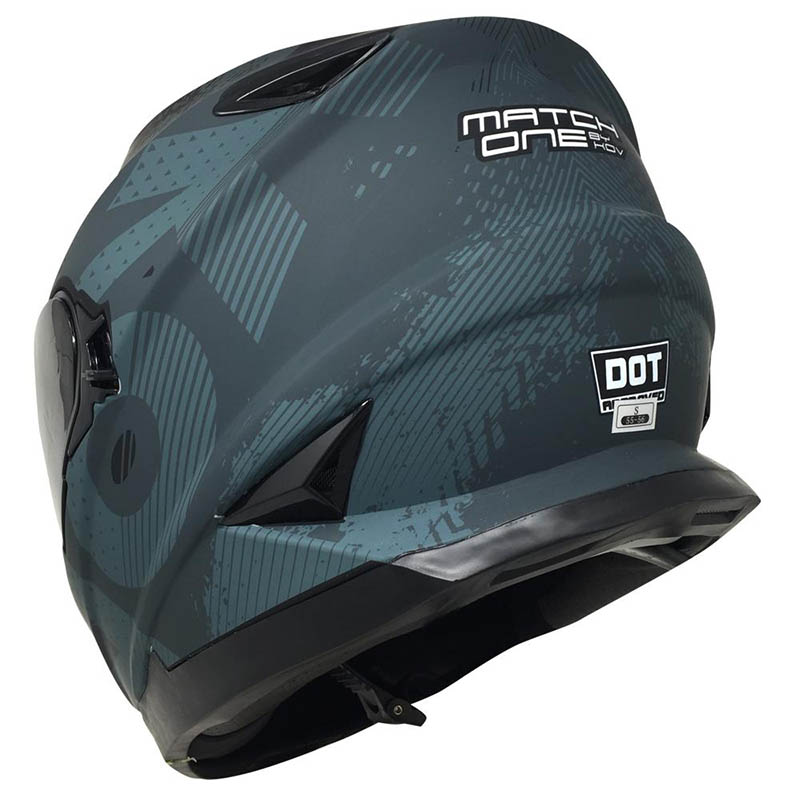 CASCO KOV VENENO MATCH ONE NEGRO MATE INTEGRAL CERTIFICADO MOTO