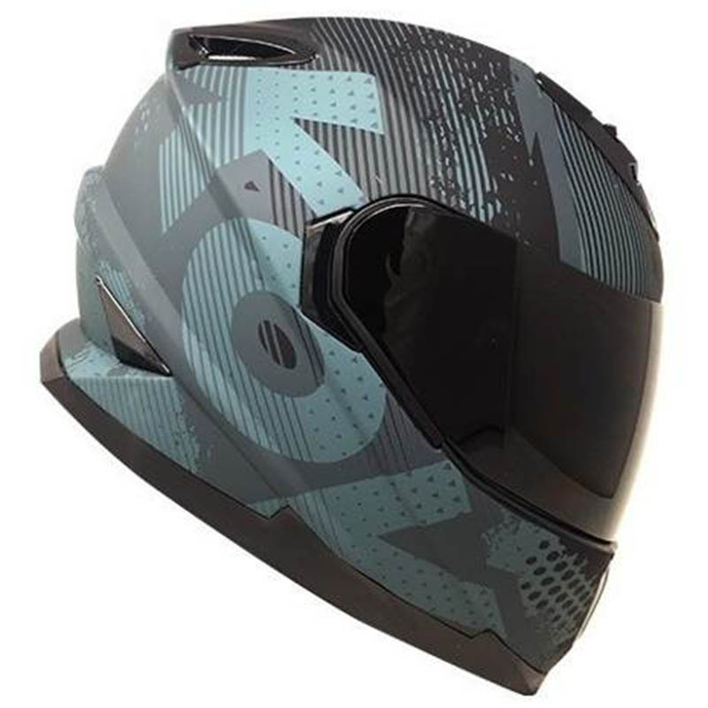 CASCO KOV VENENO MATCH ONE NEGRO MATE INTEGRAL CERTIFICADO MOTO
