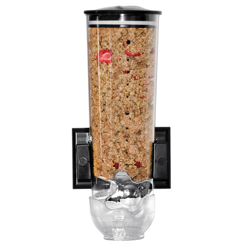 Dispensador de Cereal para Pared - Negro