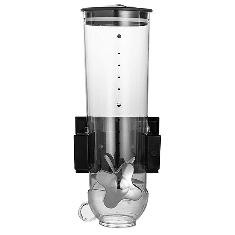 Dispensador de Cereal para Pared - Negro