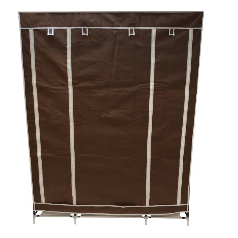 Rack organizador Closet para colgar ropa y zapatera Grande 11 repisas CAFÉ