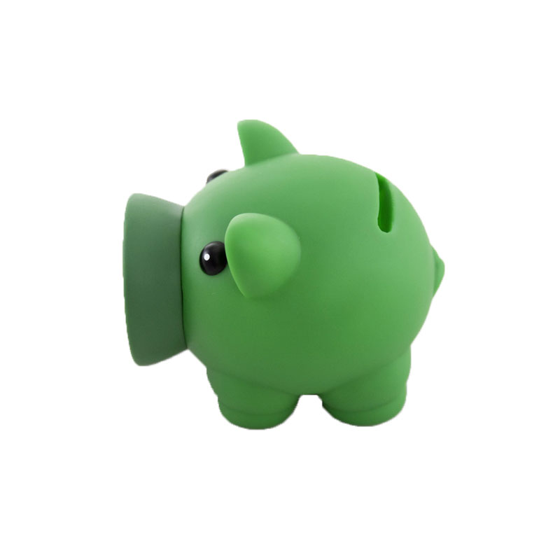 3 Alcancías Plasticas de Cochinito Verde