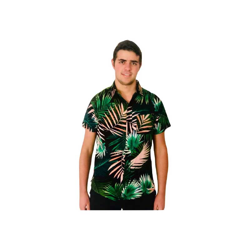 playera hawaiana hombre