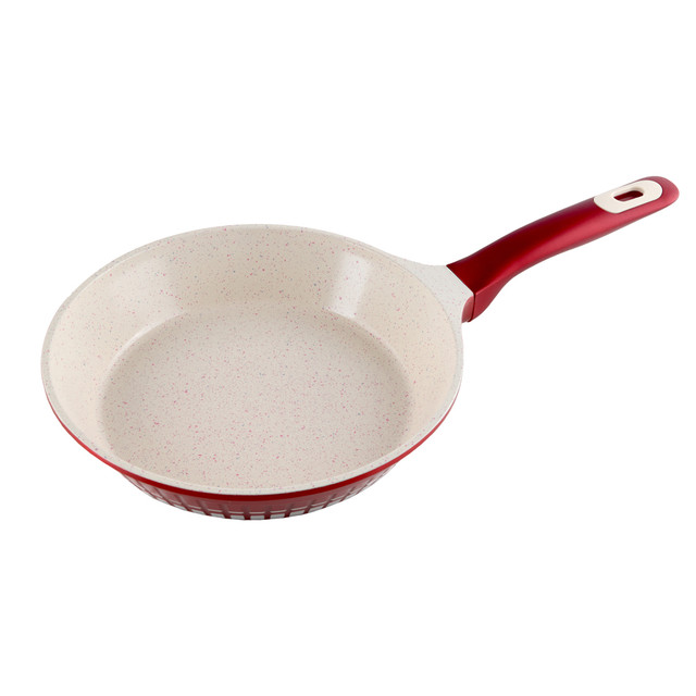 Batería de cocina Kochstelle Luxury Rojo Antiadherente Marmol 9 piezas 