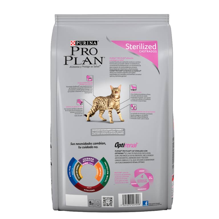 Alimento Para Gato Pro Plan Sterilized Optirenal 3 Kg
