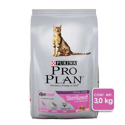 Alimento Para Gato Pro Plan Sterilized Optirenal 3 Kg 