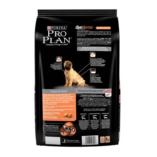 Pro Plan Sensitive Skin Puppy Salmón 3 Kg - Alimento Cachorro Purina