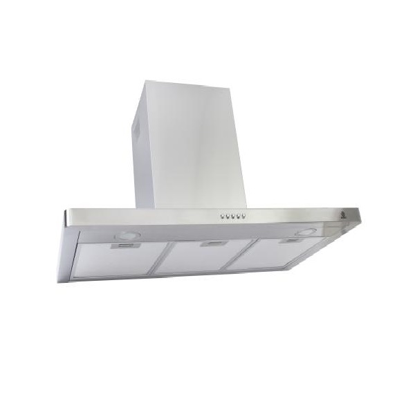 Campana extractora de pared tipo T en acero inoxidable SUPRA TORINO de 90 cm