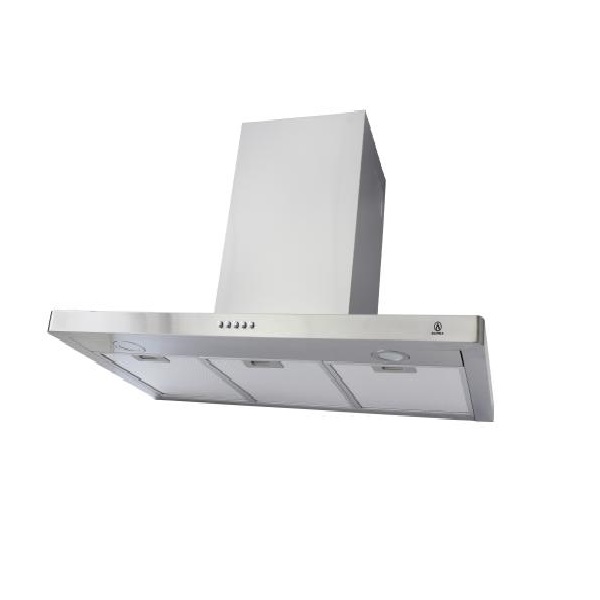 Campana extractora de pared tipo T en acero inoxidable SUPRA TORINO de 90 cm