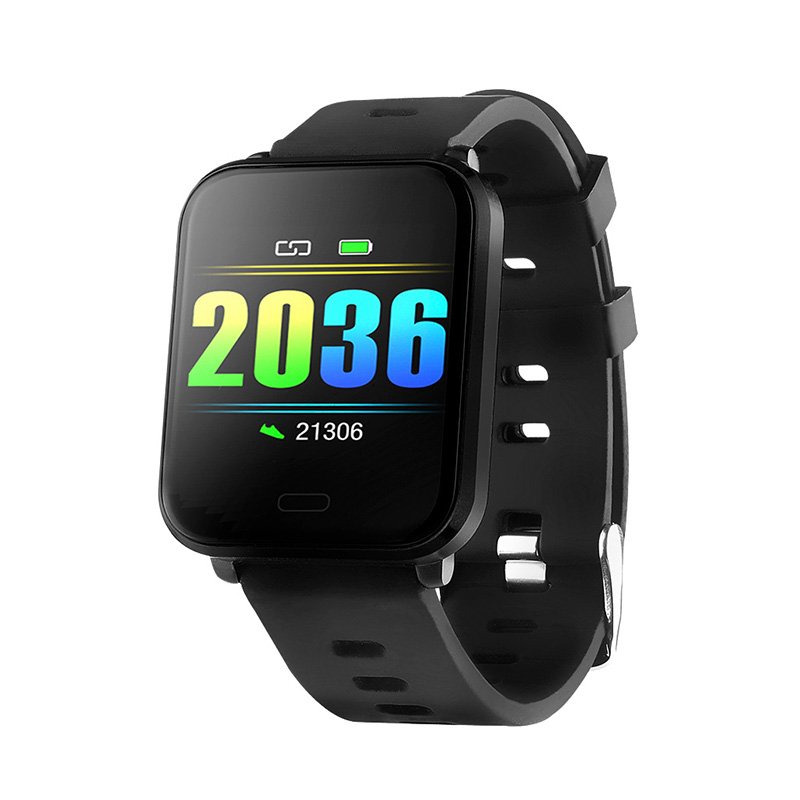 Redlemon Smartwatch Reloj Inteligente Sport Con Monitor De Ritmo Cardiaco, Podómetro, Notificaciones De Mensajería Y Redes, Pantalla Táctil, Contra Agua, Compatible Con Ios Y Android, Modelo W10