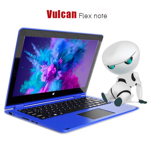 Laptop Vulcan Flex Note 3 Atom 11.6" 2GB ram 32GB DD Win10 Azul + KIT