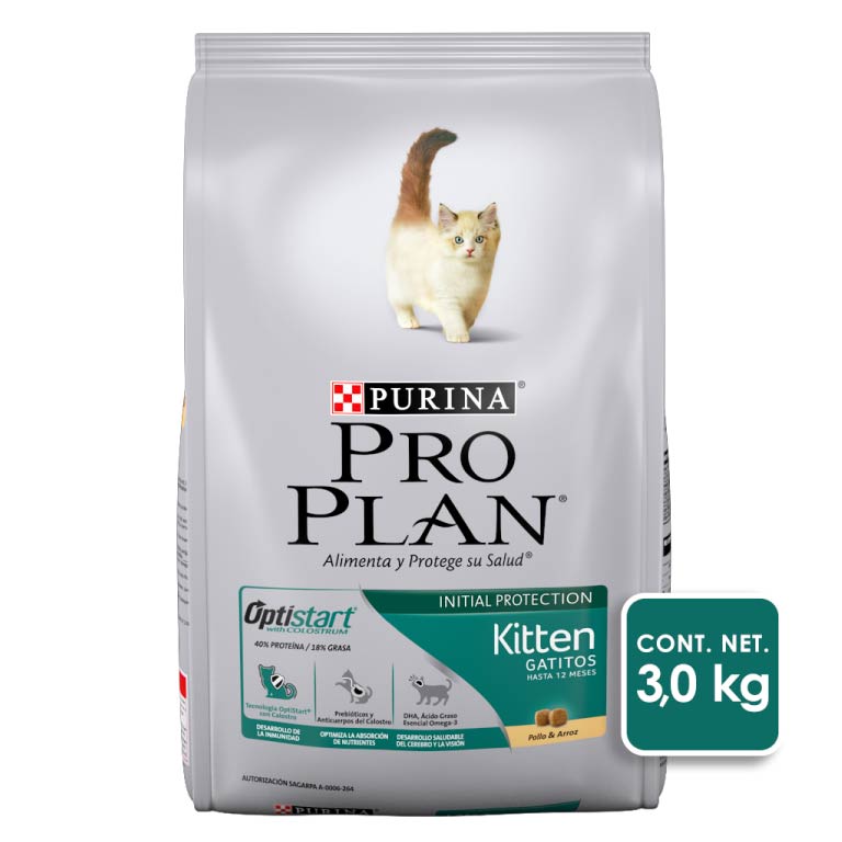 Alimento Para Gato Pro Plan Kitten 3 Kg Optistart- Alimento Para Gato Cachorro