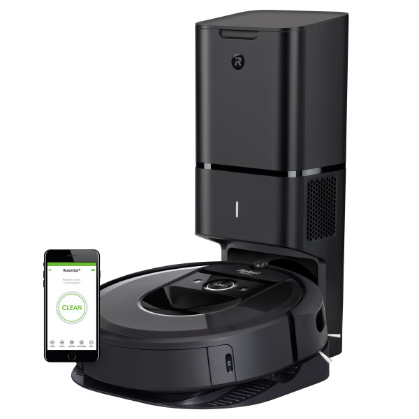 Robot Aspirador iRobot Roomba i7+ con Conexión Wi-Fi y Estación de Limpieza Automática Clean Base