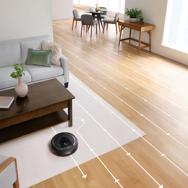 Robot Aspirador iRobot Roomba i7+ con Conexión Wi-Fi y Estación de Limpieza Automática Clean Base