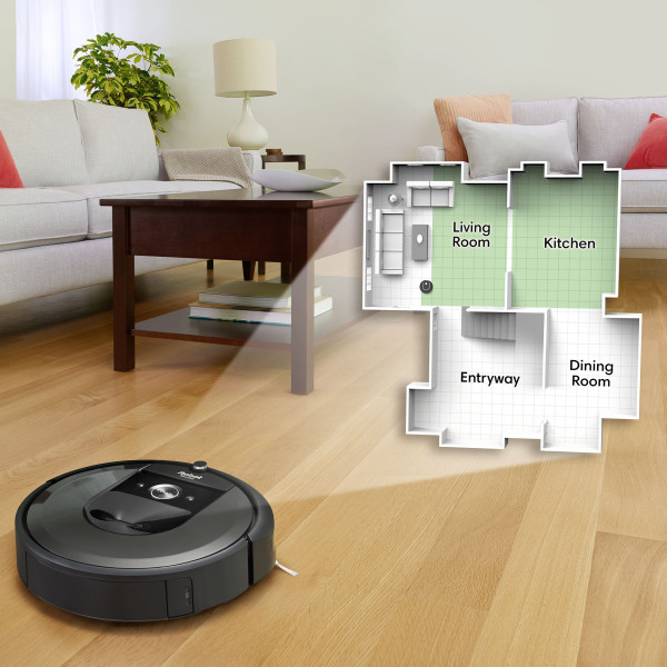 Robot Aspirador iRobot Roomba i7+ con Conexión Wi-Fi y Estación de Limpieza Automática Clean Base