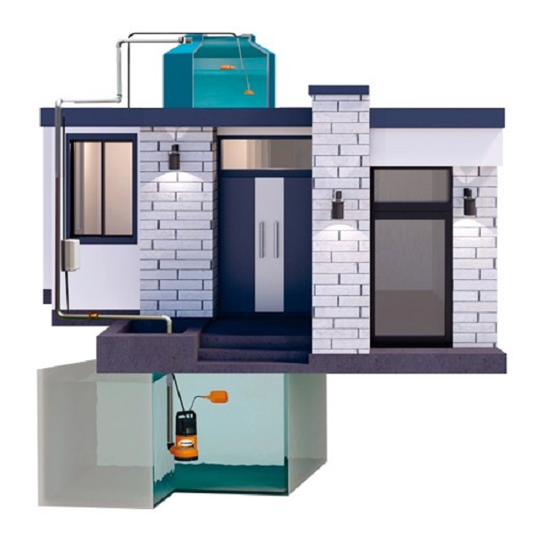 Bomba Sumergible doméstica. Motor monofásico de .5 HP.