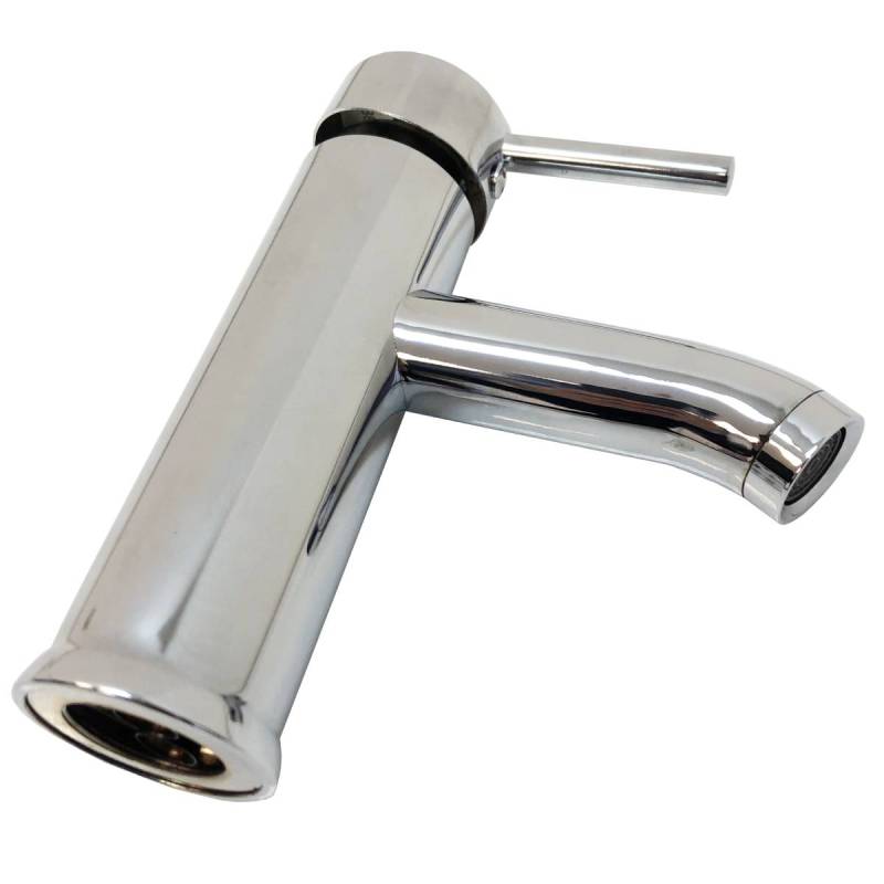 Llave Para Lavabo Monomando Acero Inoxidable