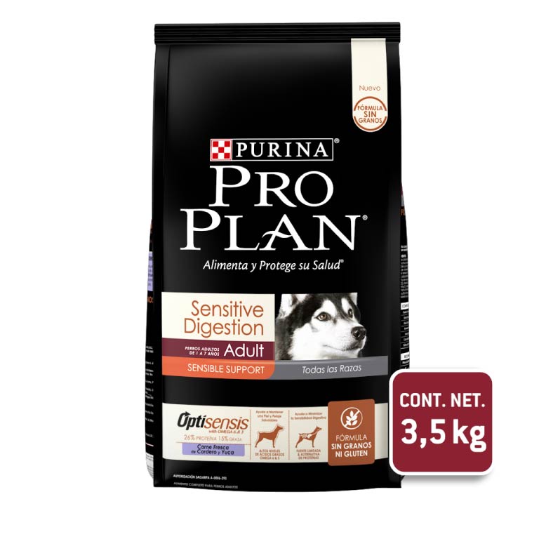 Pro Plan Sensitive Digestion Adulto 3,5 Kg Optisensis - Alimento Para Perro
