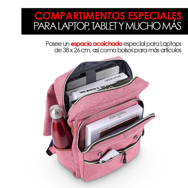 mochila para laptop antirrobo